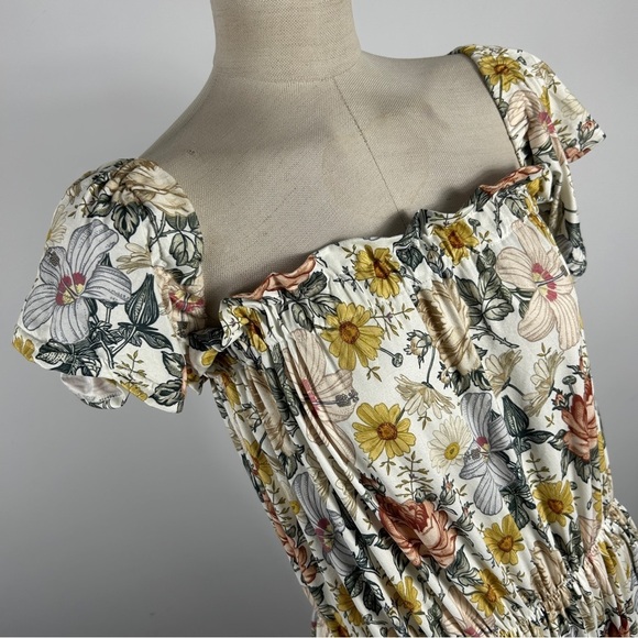 NWT Kryssi Kouture Elegant Floral Print Maxi Stretch Dress XL - Picture 4 of 16